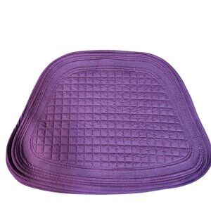 Tracon Crate & Barrel Purple Quilted Placemats set of 4